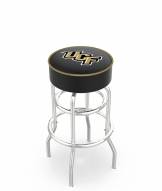 Central Florida Knights Double-Ring Chrome Base Swivel Bar Stool