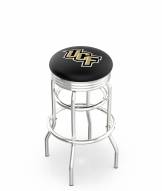 Central Florida Knights Double Ring Swivel Barstool with Ribbed Accent Ring