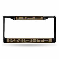 Central Florida Knights Laser Black License Plate Frame