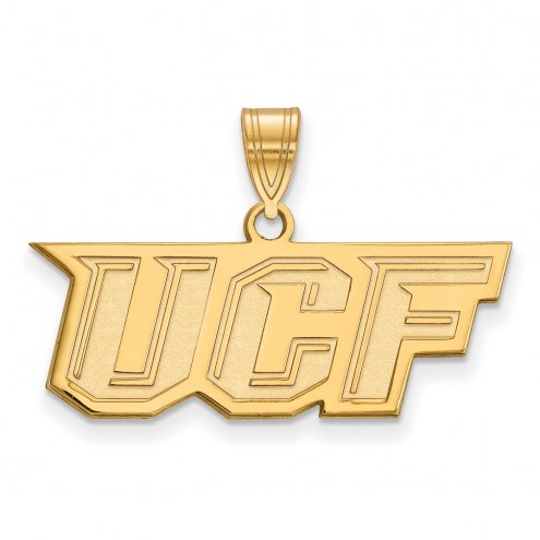 Central Florida Knights NCAA Sterling Silver Gold Plated Medium Pendant