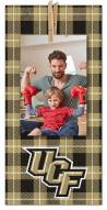 Central Florida Knights Plaid Clothespin 6" x 12" Sign