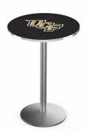 Central Florida Knights Stainless Steel Bar Table with Round Base