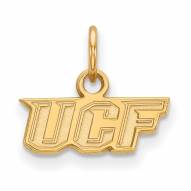 Central Florida Knights Sterling Silver Gold Plated Extra Small Pendant