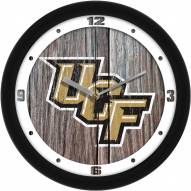 Central Florida Knights Weathered Wood Wall Clock