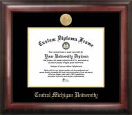 Central Michigan Chippewas Gold Embossed Diploma Frame