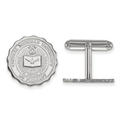 Central Michigan Chippewas NCAA Sterling Silver Cuff Links