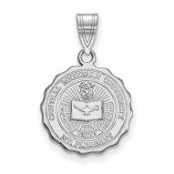 Central Michigan Chippewas Sterling Silver Medium Crest Pendant