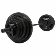 Champion Barbell 300 lb. Rubber Coated Olympic Grip Plate Set