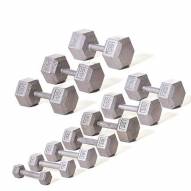 Champion Barbell Solid Hex Dumbbell Set