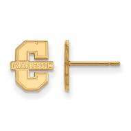Charleston Cougars NCAA Sterling Silver Gold Plated Extra Small Post Earrings