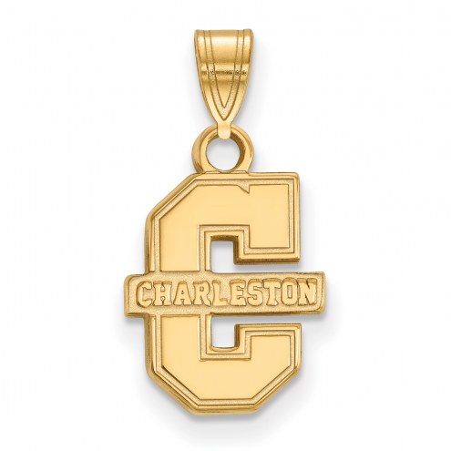 Charleston Cougars NCAA Sterling Silver Gold Plated Small Pendant