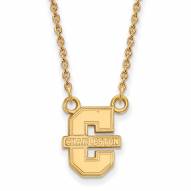 Charleston Cougars Sterling Silver Gold Plated Small Pendant Necklace