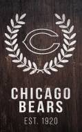 Chicago Bears 11" x 19" Laurel Wreath Sign