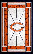 Chicago Bears 11" x 19" Stained Glass Sign