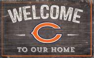 Chicago Bears 11" x 19" Welcome to Our Home Sign