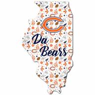 Chicago Bears 12" Floral State Sign
