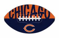 Chicago Bears 12" Football Cutout Sign