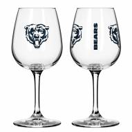Chicago Bears 12 oz. Gameday Stemmed Wine Glass
