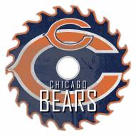 Chicago Bears 12" Rustic Circular Saw Sign