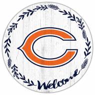 Chicago Bears 12" Welcome Circle Sign