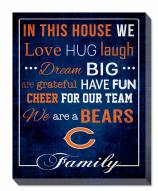 Chicago Bears 16" x 20" In This House Canvas Print