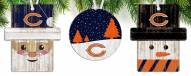 Chicago Bears 3-Pack Christmas Ornament Set
