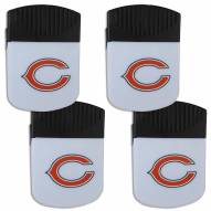 Chicago Bears 4 Pack Chip Clip Magnet with Bottle Opener