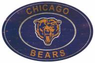 Chicago Bears 46" Heritage Logo Oval Sign