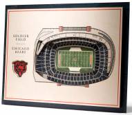 Chicago Bears 5-Layer StadiumViews 3D Wall Art
