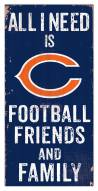 Chicago Bears 6" x 12" Friends & Family Sign