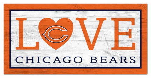 Chicago Bears 6&quot; x 12&quot; Love Sign
