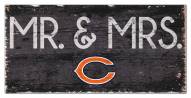 Chicago Bears 6" x 12" Mr. & Mrs. Sign