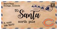 Chicago Bears 6" x 12" To Santa Sign