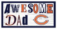 Chicago Bears Awesome Dad 6" x 12" Sign
