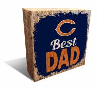 Chicago Bears Best Dad 6" x 6" Block