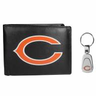 Chicago Bears Bi-fold Wallet & Steel Key Chain
