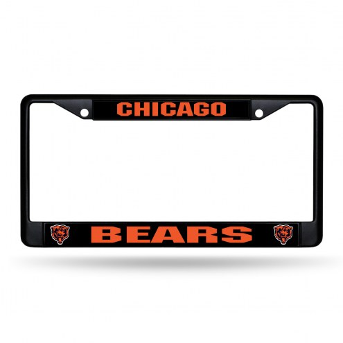 Chicago Bears Black Metal License Plate Frame