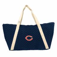Chicago Bears Chevron Stitch Weekender Bag
