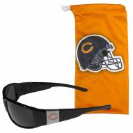 Chicago Bears Chrome Wrap Sunglasses and Bag