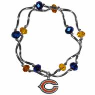 Chicago Bears Crystal Bead Bracelet