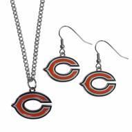Chicago Bears Dangle Earrings & Chain Necklace Set