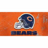 Chicago Bears Glass Wall Art Helmet