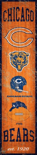 Chicago Bears Heritage Banner Vertical Sign