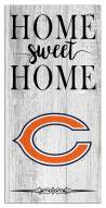 Chicago Bears Home Sweet Home Whitewashed 6" x 12" Sign