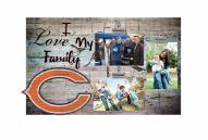 Chicago Bears I Love My Family Clip Frame