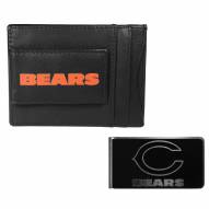 Chicago Bears Leather Cash & Cardholder & Black Money Clip