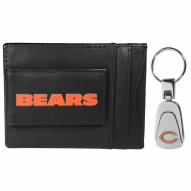 Chicago Bears Leather Cash & Cardholder & Steel Key Chain