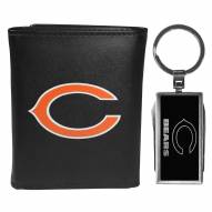 Chicago Bears Leather Tri-fold Wallet & Multitool Key Chain