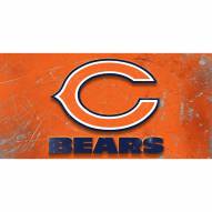 Chicago Bears Glass Wall Art Logo