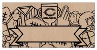 Chicago Bears Name Banner Coloring Sign